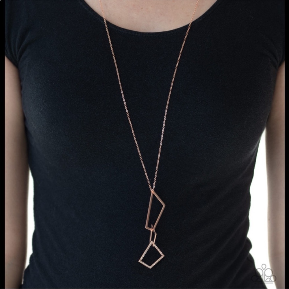 💕5 For$15 Paparazzi Shapely Silhouettes Necklace and Earring Set
